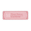 Search for monogram quatrefoil return address labels Modern