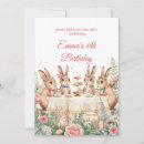 Search for bunny tea party invitations Floral