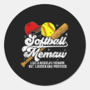 Search for playing softball stickers Fun