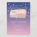 Search for camper birthday invitations Sleepover