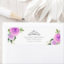 Search for light purple return address labels Violet