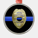 Search for police badge christmas tree decorations Sheriff