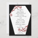 Search for crimson and white wedding invitations Black
