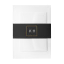 Search for gold foil wedding invitation belly bands Classy