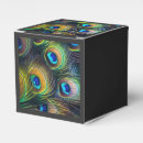 Search for peacock favour boxes Blue