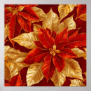 Search for poinsettias posters Gold