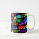 Search for stained glass abstract mugs Rainbow