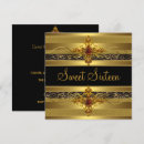 Search for rich birthday invitations Gold