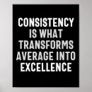 Search for consistency posters Motivational