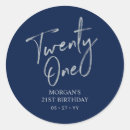 Search for navy and silver thank you stickers Modern