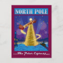 Search for vintage train christmas cards North pole