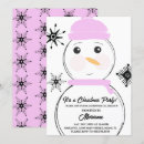 Search for snowman christmas invitations Snowflakes