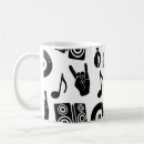 Search for music pattern mugs Silhouette