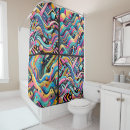 Search for bright colours shower curtains Retro