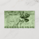 Search for shamrock business cards St patrick's day