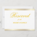 Search for gold reserved wedding signs Calligraphy script