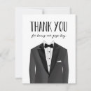 Search for groomsman wedding thank you cards Tuxedo