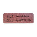Search for pink birthday return address labels Rose gold