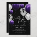 Search for purple 50th birthday invitations Script