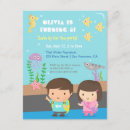 Search for underwater animals invitations Cute