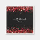 Search for red glitter christmas napkins Elegant