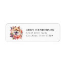 Search for pom return address labels Watercolor
