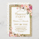 Search for gold glitter engagement party invitations Modern