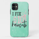 Search for hairdressers iphone cases Pink