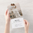 Search for creative suite postcards Modern monogrammed folded marriage