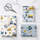 Search for construction site wrapping paper Trucks
