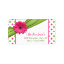 Search for gerber return address labels Pink gerber daisy