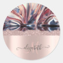 Search for modern abstract stickers Rose gold
