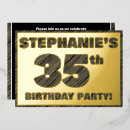 Search for 35 years old 35th birthday invitations Elegant