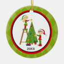 Search for elves christmas tree decorations Santa claus
