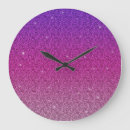 Search for purple glitter clocks Simple