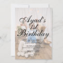 Search for black white 1st birthday invitations Typography