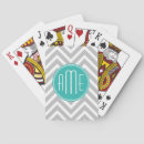 Search for zigzag playing cards Monograms