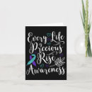 Search for purple awareness ribbon cards Mental health