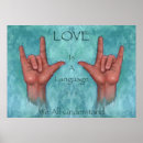 Search for love in american sign language posters Hearing