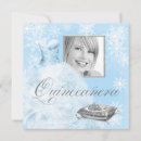 Search for winter wonderland quince invitations Blue