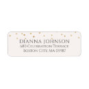 Search for gold star return address labels Simple