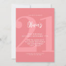 Search for coral birthday invitations Typography