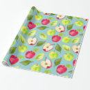 Search for apples wrapping paper Green leaves
