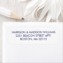 Search for navy blue and white return address labels Minimalist