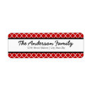 Search for black white and red return address labels Retro