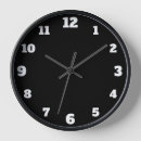 Search for black white large numbers clocks Simple