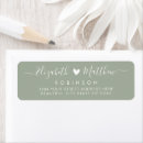 Search for olive return address labels Bridal shower
