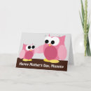 Search for owl mothers day cards Pink