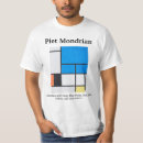 Search for red blue grey tshirts Piet mondrian