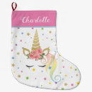 Search for unicorn christmas stockings Baby girl
